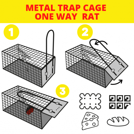CAGE II Rat Trap Metal Cage 28cm 